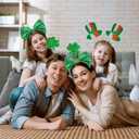 9PCS St Patricks Day Headband Women, St.Patrick'S Day Green Shamrock Clover Headband for Women Girls Hair Accessories Headwear