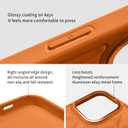 ZHEGAILIAN for iPhone 12 Pro Max Case, Military-Grade Protection, All-Around Shockproof Corners, Stylish Leather Phone Case for iPhone 12 Pro Max - Orange