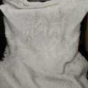 Flysheep Luxury Faux Fur King Size Winter Comforter Set Shaggy Velvet Dark Gray/Black Long Hair, 3 Pieces Plush Flannel Sherpa Backing Reversible Soft Microfiber Super Warm Bedding Set for Holiday (King-100"x86")