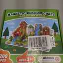 Fitrobust 200PCS Magnetic Building Blocks Set, Magnetic Tiles Kids Build Cubes STEM Game Toys, Build Forest World Set, Christmas Birthday Gifts for Boys & Girls Age 3 4 5 6 7 8 9 10, 0.8 in Size