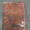 Wesnoy 300 Pcs Basketball Goodie Gift Bags Basketball Party Favor Candy Treat Snack Plastic Bags Bulk with Handle for Kids Birthday Party Classroom School Sport Teams Events Supplies