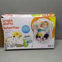 Bright Starts Baby Bouncer Soothing Vibrations Infant Seat - Removable -Toy Bar, Nonslip Feet, 0-6 Months Up to 20 lbs (Safari Fun)
