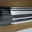 4ft Black Fiberglass Driveway Markers - 100 Pack of 48 Inch x 5/16 Inch Dia Snow Stakes with Reflective Tape, Heavy Duty Property Line and Plow Markers, Ideal for Driveway Entrance and Yard Marking