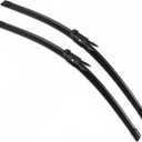 Pair 24" + 19" Original Equipment Replacement Windshield Wiper Blades For Jaguar XF XL 2007-2016 Audi A3 8P 2005-2012 BMW 3Series Saloon 4-Door 2012-2018 Front Windscreen Wiper