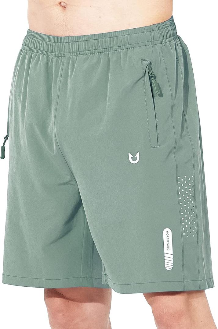 NORTHYARD Men's Athletic Running Shorts Gym Workout Shorts 7" Quick Dry Lightweight Sports Basketball Exercise Tennis XL