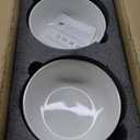 Pyrilo Porcelain Soup bowls 26 oz, Ceramic Cereal Bowls for Kitchen, Embossment Stoneware Bowl for Pho, Soup, Fruits, Salad, Noodle, Ramen, Suit For Housewarming - 6 Inch, Set of 6（white）