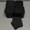 Bed Risers and Furniture Risers, Heavy Duty Adjustable Lifting Blocks for Couches, Desks, and Chairs, Elevates 1.5 or 3 Inches, Holds up to 4000 lbs (Black)