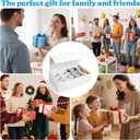 Mity rain 2-Pack Foldable Trading Card Storage Box with 10 Plastic Dividers & 20 Clips - DIY Customizable Card Organizer Holds 3500+ Cards, Magnetic Closure Deck Box for card Collectors