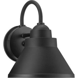Progress Lighting Bayside Outdoor Wall Light, Black, Medium
