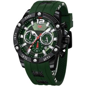 MF MINI FOCUS Men Watches Unique Casual Wrist Watches (Chronograph/Waterproof/Luminous/Calendar/24 Hours) Silicon Band Fashion Watches for Men