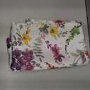 Soimoi Velvet Fabric Flower & Leaves Watercolor Printed Craft Fabric by the metre 58 Inch Wide