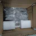 Huwena Metal Christmas Stocking Holders Shiny Mantel Heavy Duty Stocking Hooks Glitter Hanging Hangers Christmas Ornaments for Fireplace Window Mantle Table Decoration(Stylish,Silver,4 Pcs)