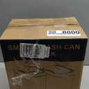 2 Pack 2.7 Gal Bathroom Trash Can with Lid, Automatic Trash Can Small Smart Garbage Can Touchless, Slim Motion Sensor Waterproof Plastic Trash Bins for Bedroom Office Kitchen Toilet Black