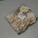 80PCS Wooden Spring Ornaments to Paint, 8 Styles DIY Blank Unfinished Wood Cutouts Ornament for Home Crafts Hanging Decorations, Insect Dragonfly Butterfly Snail Watering Can Mushroom Flower Shape