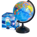 6'' Geographic World Globe for Kids,Educational World Globe with Stand,Decorative Rotating World Map Globes Decor,Political Globe for Classroom Geography Teaching,Kids Room Pack of 6