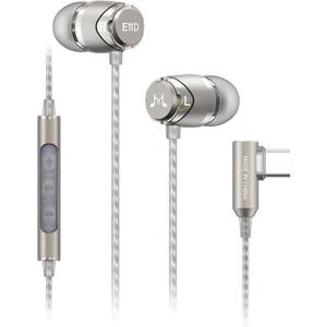 SoundMAGIC E11D Digital USB C Headphones Type C Earbuds with Microphone HiFi Stereo Earphones Powerful Bass Noise Isolating Compatible with Android Device Gunmetal
