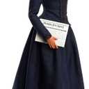 Barbie Inspiring Women Doll, Ida B. Wells Collectible with Blue Dress & Newspaper Accessory