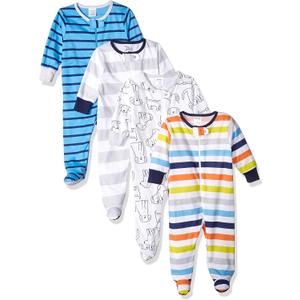 Onesies Brand Baby-Boys 4-pack Sleep 'N Play Footies (Dog) 3-6 M 