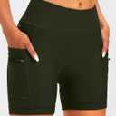 Women's 4D Padded Bike Shorts 5"/7" Riding Underwear Cycling Bicycle Road Biking Cycle Shorts for Women Zipper Pockets, Size M