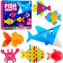 Arts and Craft Kit for Toddlers Ages 3, 4, 5 Years - Create 7 Fun Fish Characters