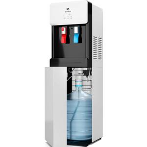 Avalon Bottom Loading Water Cooler Dispenser - Hot & Cold Water, Child Safety Lock, Innovative Slim Design, Holds 3 or 5 Gallon Bottles - UL Listed- White