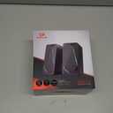 Redragon GS510 RGB Desktop Speakers, 2.0 Channel PC Computer Speaker with 4 Colorful LED Backlight Modes, Enhanced Bass and Easy-Access Volume Control, USB Powered w/ 3.5mm Cable (Black)