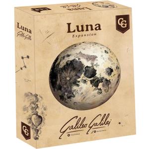 Capstone Games Galileo Galilei Luna Expansion: Lunar Exploration Strategy Board Game | 1-4 Players, 60-90 Min Playtime, Ages 14+ | Solo and Cooperative Board Game for Adults & Family Game Night