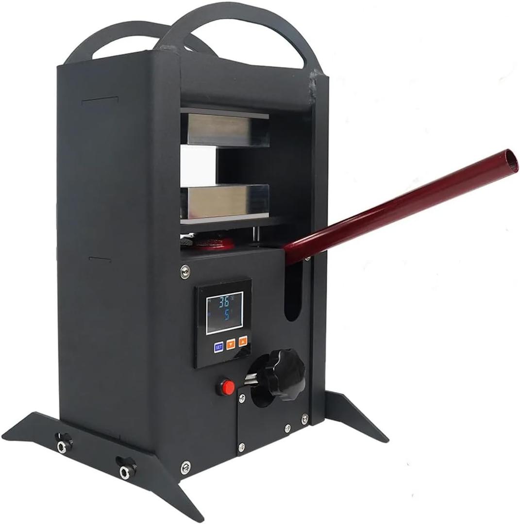 8 Ton Portable Hydraulic Heat Press Machine 2.8 x 4.7 Inch Dual Heating Plate, Auto Temperature Adjustment Heat Press