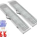 BEJONI 40" Steel Shed Ramps, 2PCS Total 960 lbs Capacity Shed Ramp for Riding Mower, Heavy Duty Trailer Ramps for ATVs, Bicycles, Motorcycles, Snow Blowers, Dirt Bikes, E-Bikes