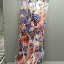 Vince Camuto Women's Tie V Neck Maxi Dress - Large
