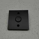 Newhouse Hardware Square Lighted Wired Metal Doorbell Button in Black BT6SL, for Doorbell Chime, Buzzer, or Ringer, Door Bell Button Only, Buzzer Button with LED Button Light