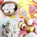 30 Pack White Plastic Eggs, Fake Easter Egg, Artificial Chicken for DIY Crafts, Painting, Party, Home Decor, Kids, Kitchen