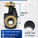 4 Pack AS1140 Auto Slack Adjuster, 1.5 in 28 Spline, 5.5 in Arm with Clevis
