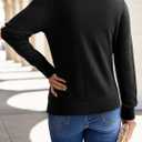 Dokotoo Sweaters for Women Long Sleeve Wool Blend Crewneck Diamond Hollow Out Lightweight Soft Fall Pullover Sweater Tops (Black)