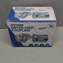 DV90 Magnetic Dryer Vent Connector Kit  Airtight QuickInstallation for Tight Spaces, Easy lint Cleaning, Strong Magnet SelfAlignment Design with 2.6ft 6" Duct & two Clamps