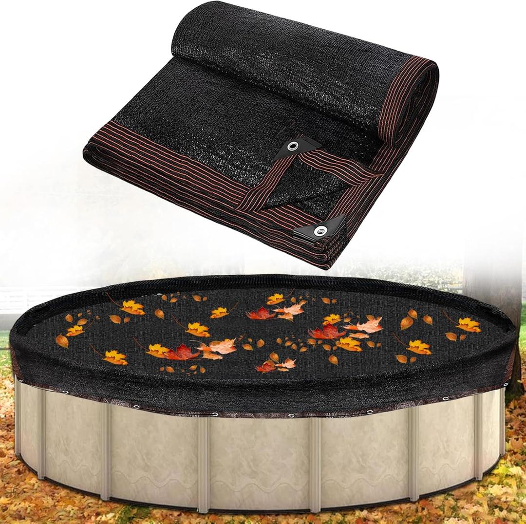 33ft Leaf Net Pool Covers for Above Ground Pool - 33 Feet Winter Cover Mesh Cover 33ft Mesh Swimming Pool Cover Pool Safety Net Fits 30FT Above Ground Pools, Cover Size: 34.5 X 34.5 Ft Square 33ft Leaf Net Pool Covers for Above Ground Pool - 33 Feet Winter Cover Mesh Cover 33ft Mesh Swimming Pool Cover Pool Safety Net Fits 30FT Above Ground Pools, Cover Size: 34.5 X 34.5 Ft Square