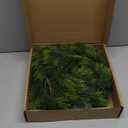 9FT Real Touch Norfolk Pine Garland Christmas with Light Winter Artificial Faux Greenery Garland Table Mantle Stairs Fireplace Wall Decor Outdoor Indoor Porch Home Decorations (Battery Not Included)