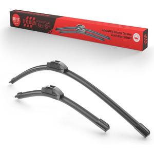 28"+17"Silicone Windshield Wiper blades Replacement for Nissan Altima 2007 2008 2009 2010 2011 2012+More Cars,All-Season Automotive Front Wiper Blades(Pack of 2) U/J Hook