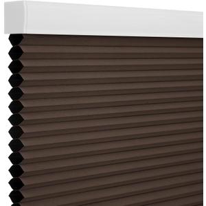 Changshade Blackout Blinds, Cordless Cellular Shades, Honeycomb Blackout Shades, Room Darkening Blinds, Pull Down Window Shades, Easy to Install Honeycomb Window Blinds, 35" W x 72" H, Taupe