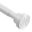 Tension Curtain Rod 30 To 49 Inch White Tension Rods Adjustable Spring Loaded Curtain Rods 7/8" No Drilling Tension Rods For Windows Bedroom Closet Doorway Door