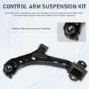 Front Lower Control Arm Left and Right Pair Fit for 2005 2006 2007 2008 2009 2010 Ford Mustang Replace K80726 K80727-2pc Set