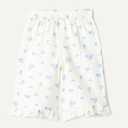 Amazon Essentials x Sofia Grainge Toddlers and Baby Girls' Cotton Linen Wide Leg Pull-on Pant with Ruffles, Size: 18M