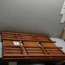 Casual Home 3-Shelf Stackable 27.5" Wide-Chestnut fold Bookcase