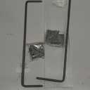 Onlysky Adhesive Bathroom Shelves, Acrylic Floating Bathroom Shelves, Rental Friendly Wall Shelf No Drill(Grey, 15.7 Inches)