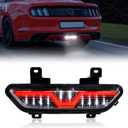 Backup Light for Mustang 2015-2017, Clear Lens Rear Light w/Red LED Tube Brake Reverse Back Up Lamp for Ford Mustang 2015 2016 2017 Accessories