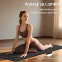 WEILA 1/2 Inch 70"x24" Foldable TPE Yoga Mat, Thick Non Slip Pilates Mat