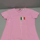 Womens Italy Signature Flag Pole - Elegant Patriotic Italian Flag V-Neck T-Shirt S