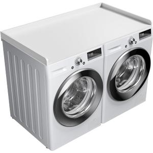Ulif Laundry Countertop for Washer and Dryer, Over Washer Dryer Topper for Storage and Organization, Overall Size 27.5" D x 54" W x 2.6" H White
