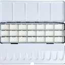 FCLUB Empty Watercolor Palette Paint Tin with 21Pcs Watercolor Full Pans