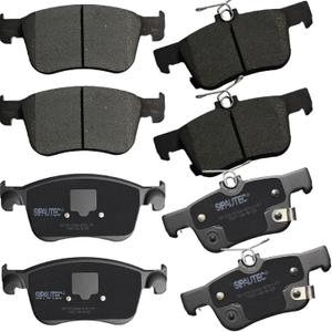 SIPAUTEC-Front and Rear Brake Pad Set 4-Wheel Set Ceramic Disc Brake Pads Replacement For Honda Accord,For Acura Integra,For Honda Civic Si